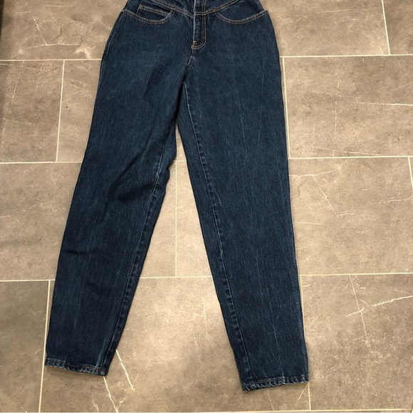 Calvin Klein vintage mom jean dark wash high rise waisted straight 90s - Picture 6 of 10
